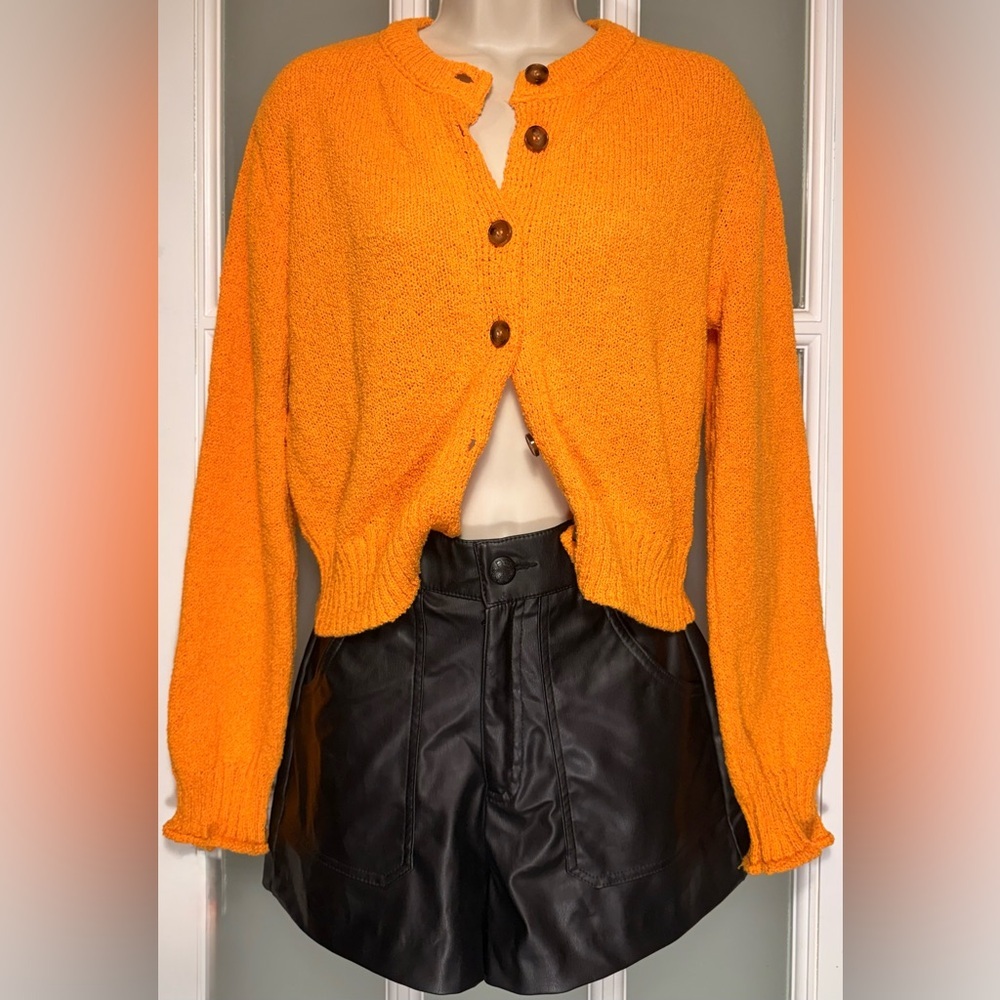 ZARA Faux Leather Shorts
